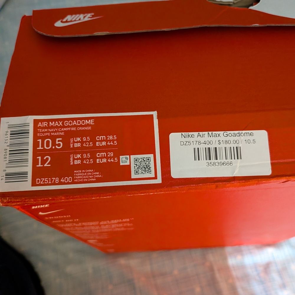 Nike Air Max ACG Goadome Boots. Team Navy, Orange. - Picture 9 of 10